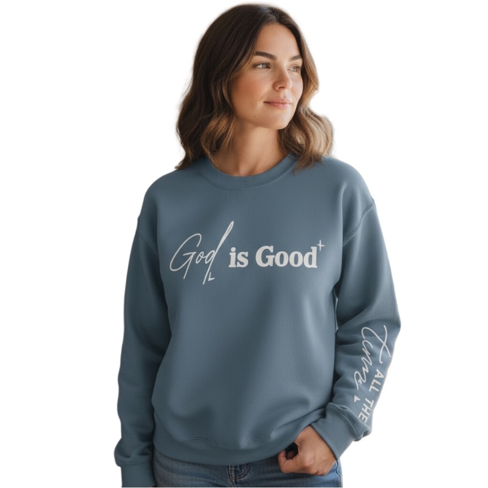 NEW! God Is Good Sweatshirt - Size: M